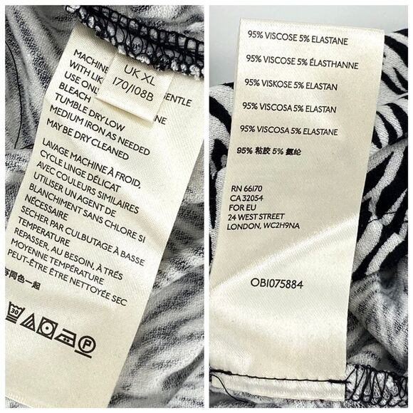 NEW Free People Coco V-Neck Zebra Animal Print Racerback Tank Top XL - Picture 11 of 12